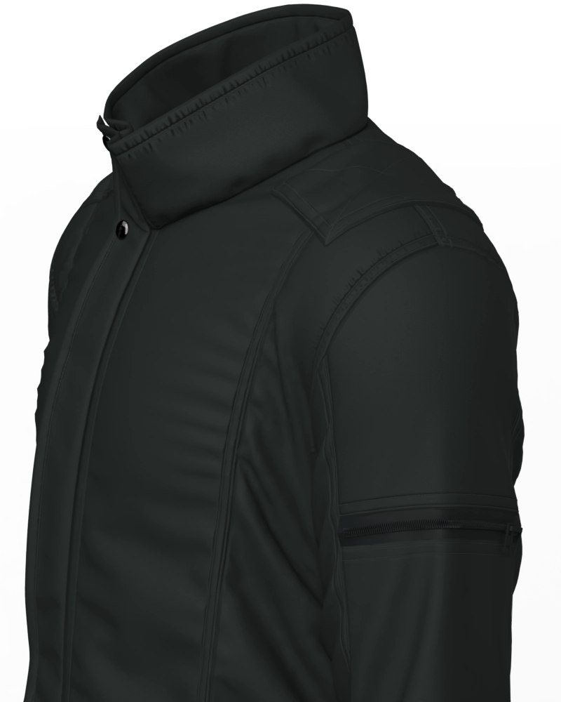 Jaqueta masculina forrada e acolchoada