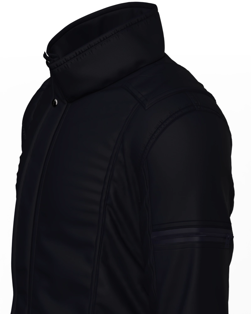 Jaqueta masculina forrada e acolchoada