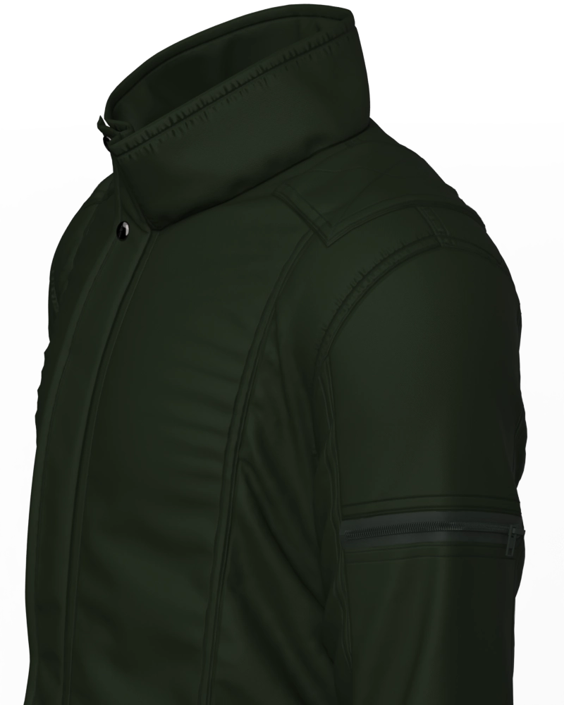 Jaqueta masculina forrada e acolchoada
