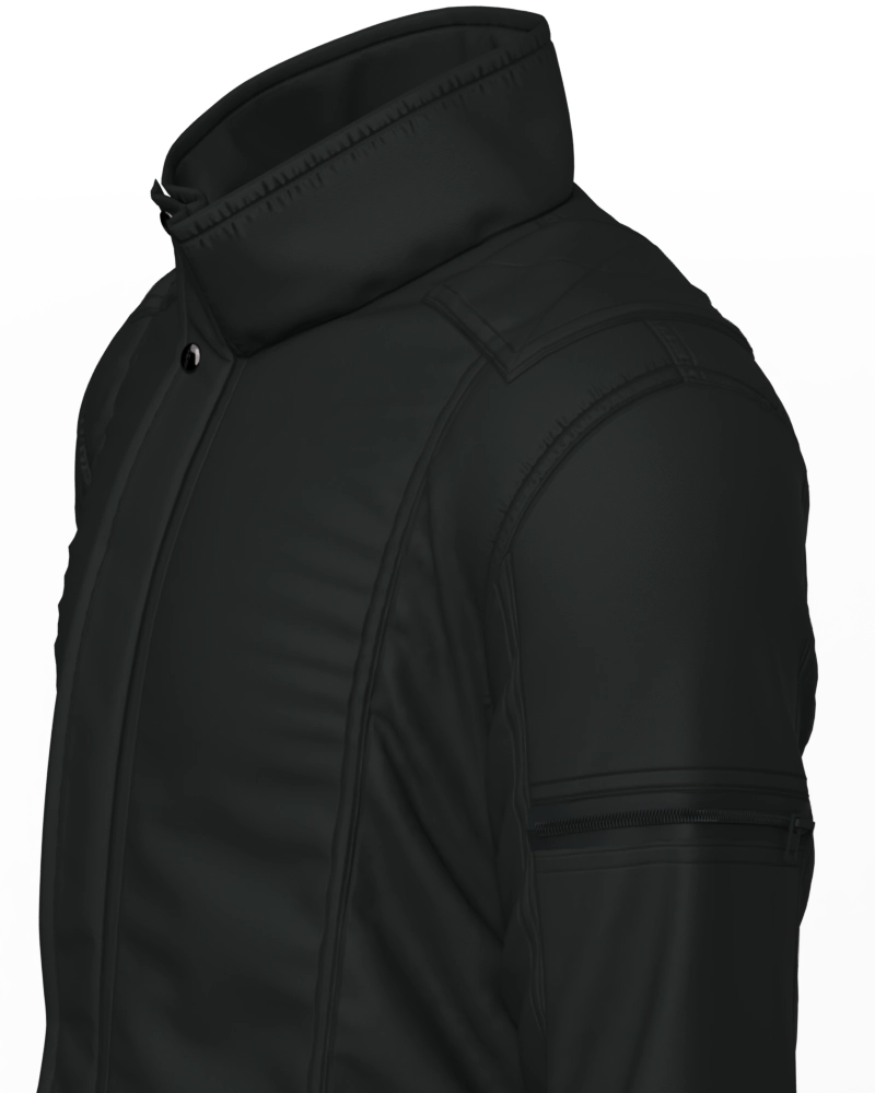 Jaqueta masculina forrada e acolchoada
