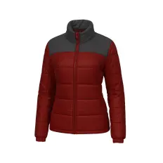 Parka feminino forrado e acolchoado