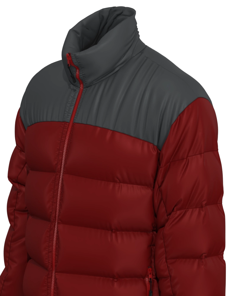 Parka masculino forrado e acolchoado