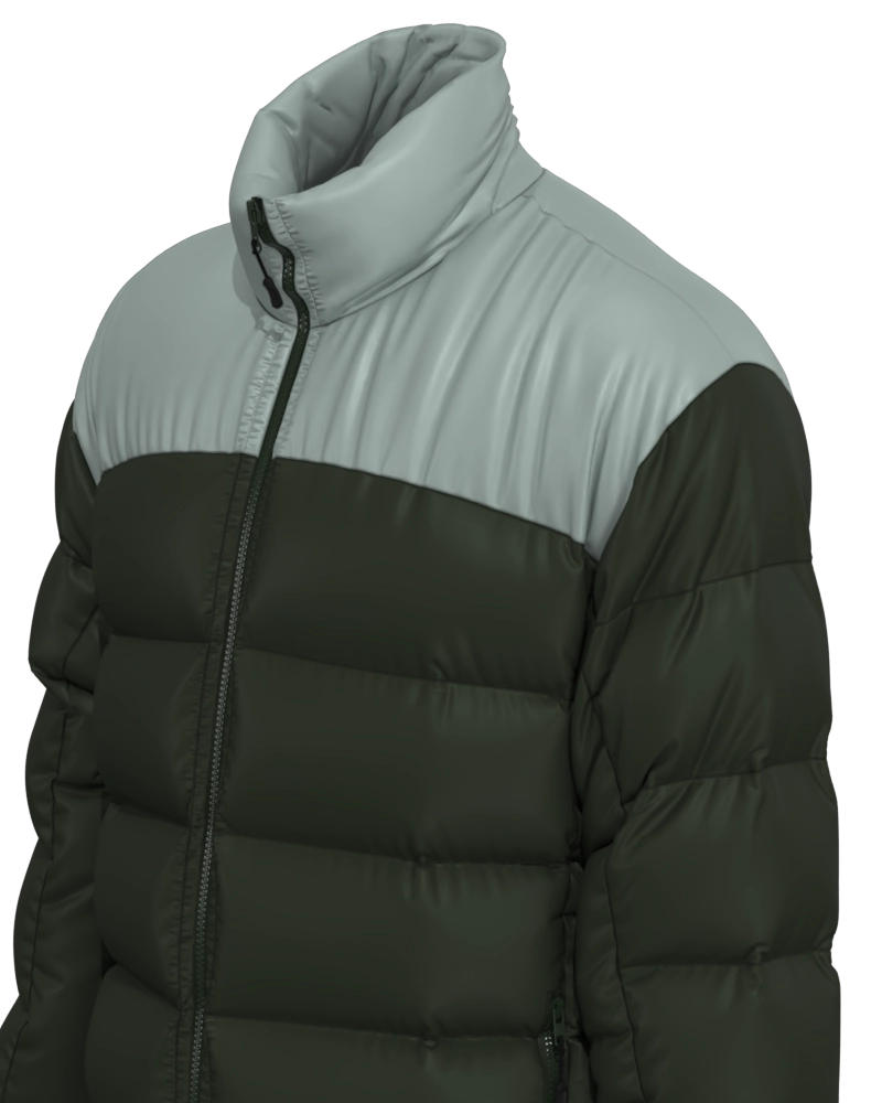 Parka masculino forrado e acolchoado