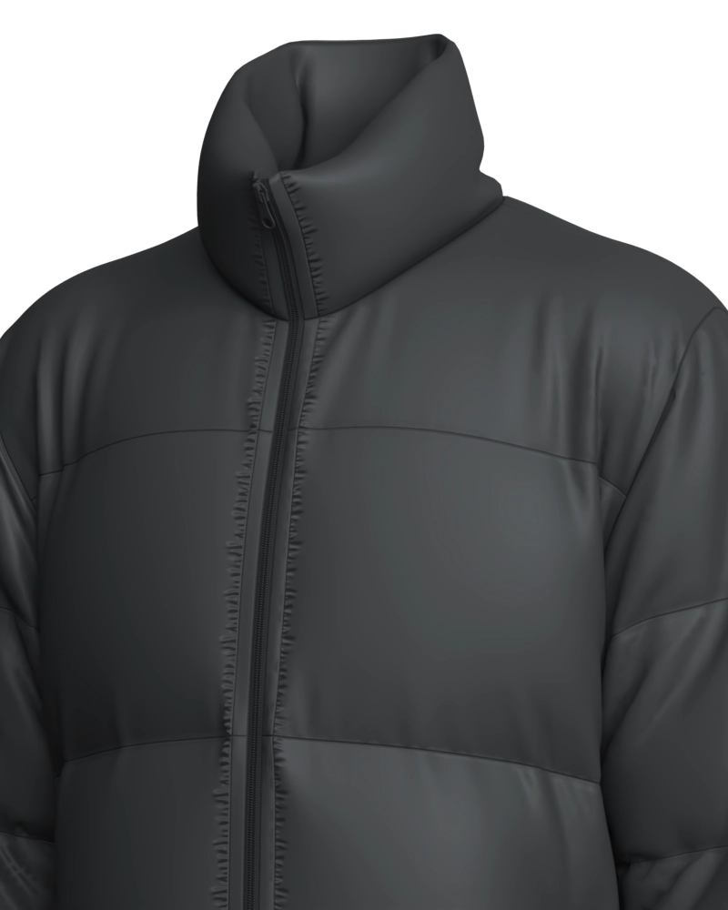 Parka masculino forrado e acolchoado