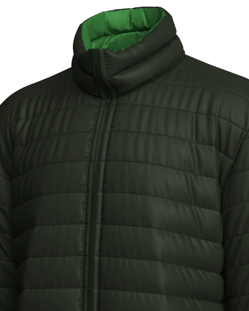 Parka masculino forrado e acolchoado