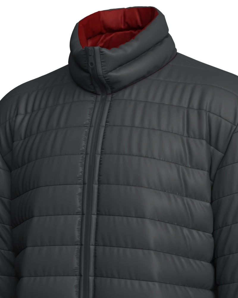 Parka masculino forrado e acolchoado