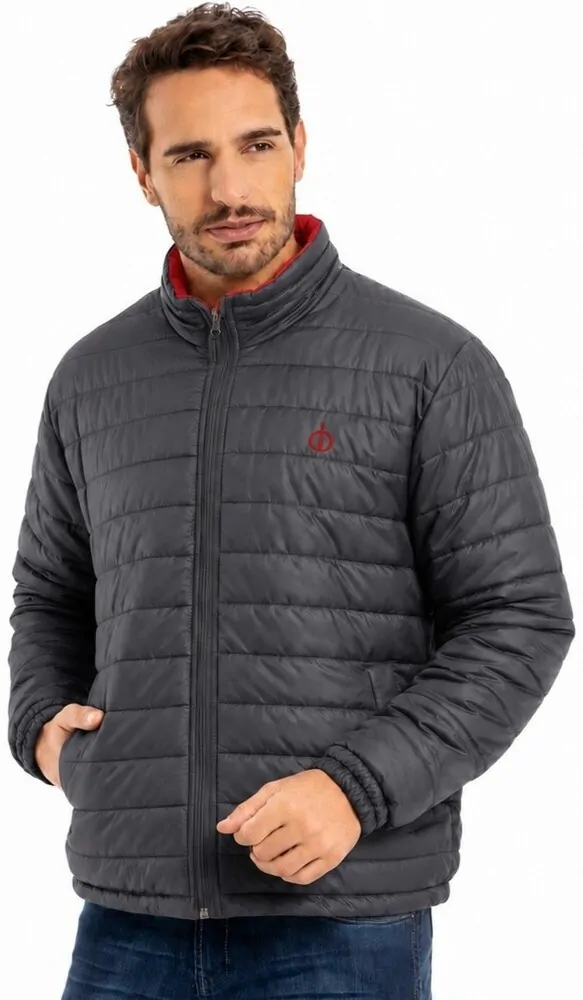 Parka masculino forrado e acolchoado