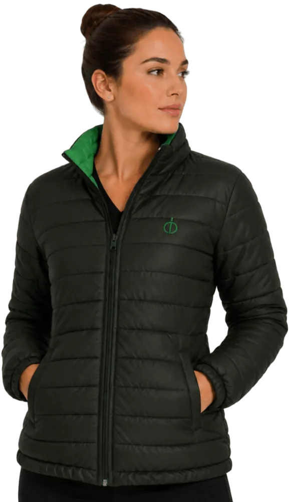 Parka feminino forrado e acolchoado