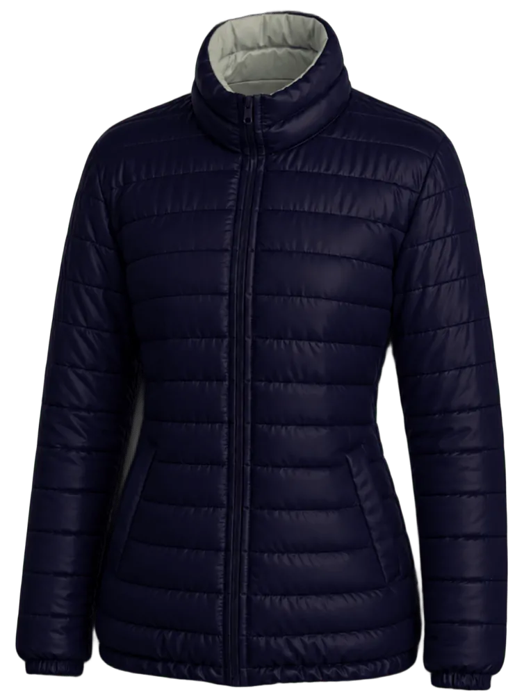 Parka feminino forrado e acolchoado