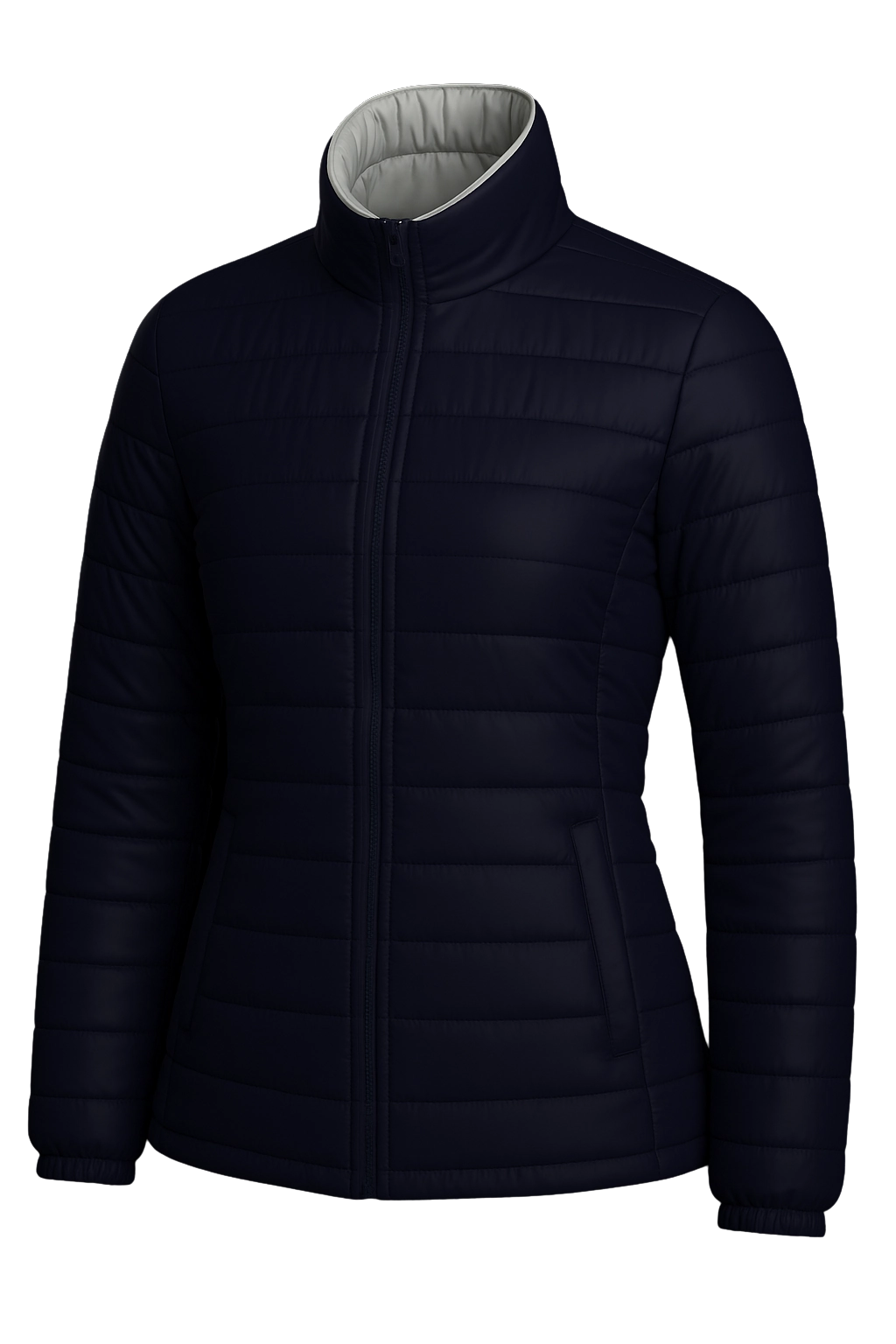 Parka feminino forrado e acolchoado