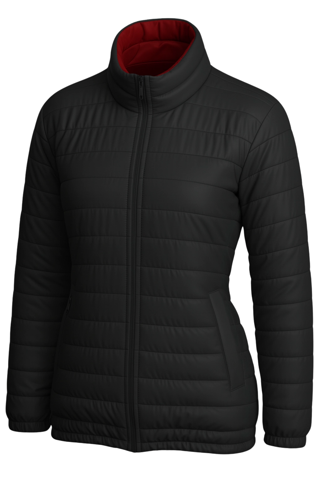 Parka feminino forrado e acolchoado