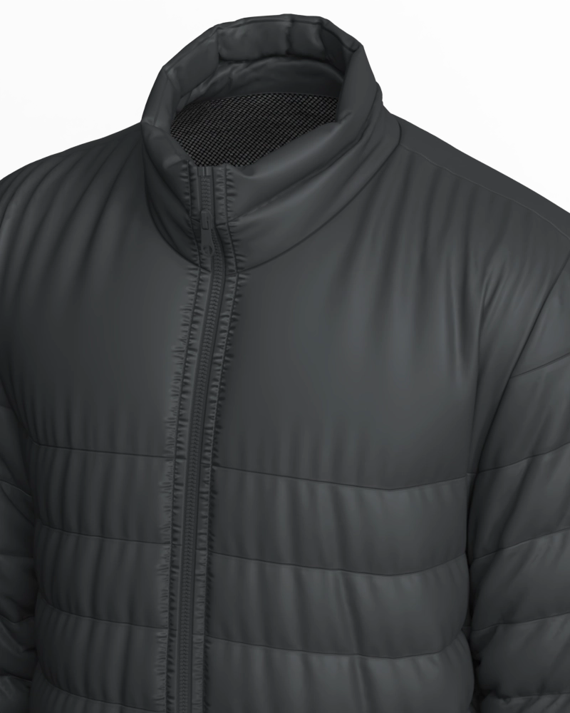 Parka masculino forrado e acolchoado