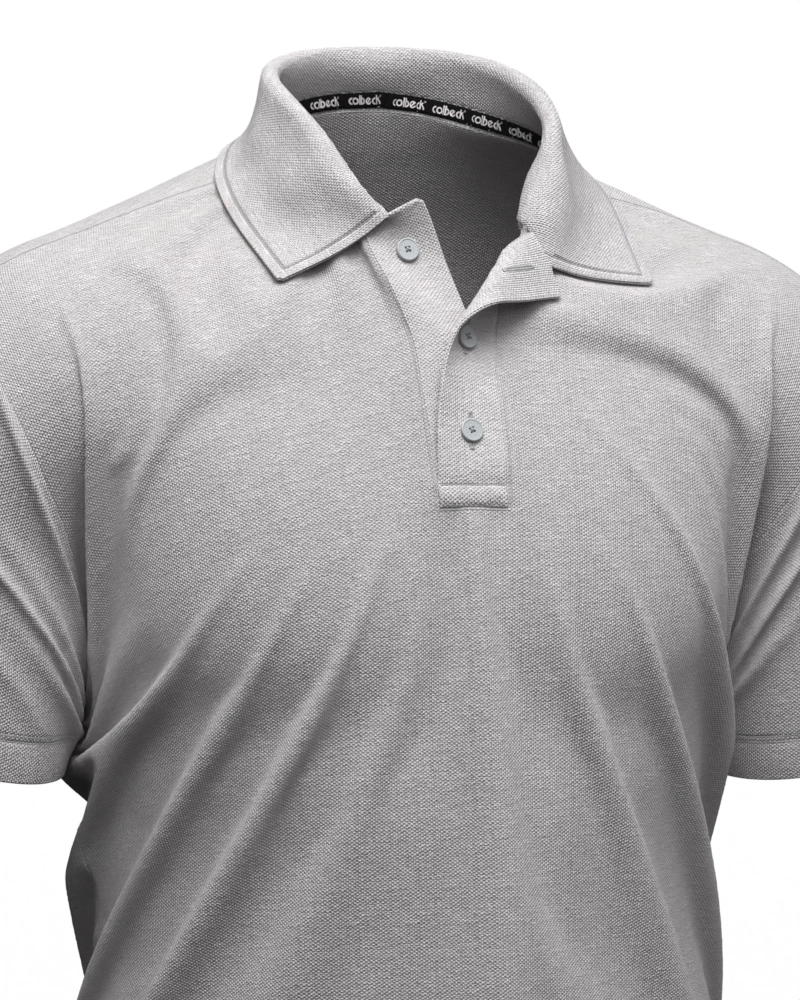 Polo masculina manga curta