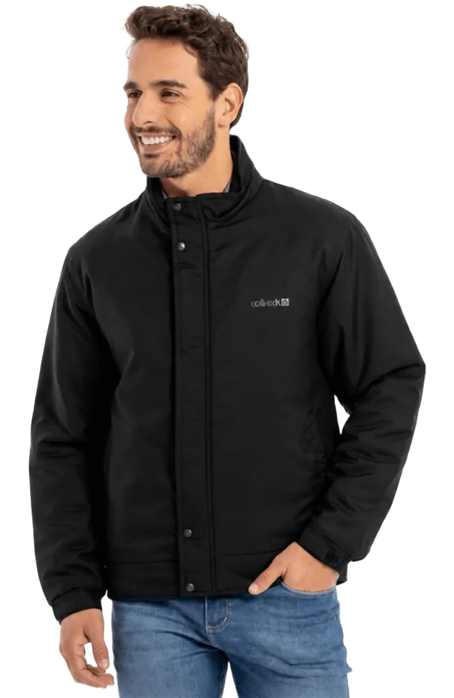 Jaqueta masculina forrada e acolchoada