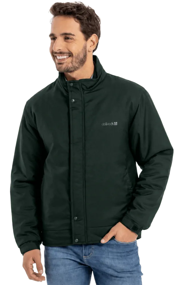Jaqueta masculina forrada e acolchoada