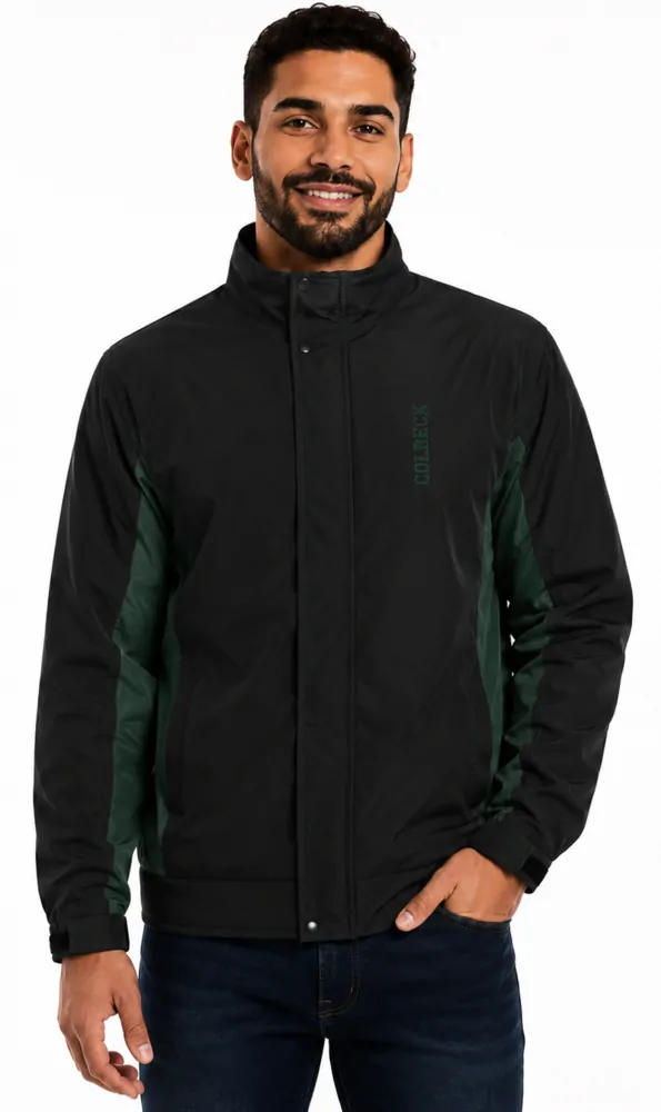 Jaqueta masculina forrada e acolchoada