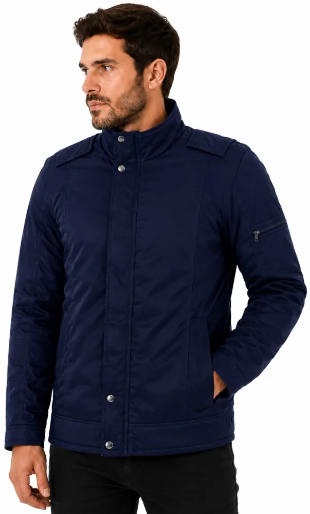 Jaqueta masculina forrada e acolchoada