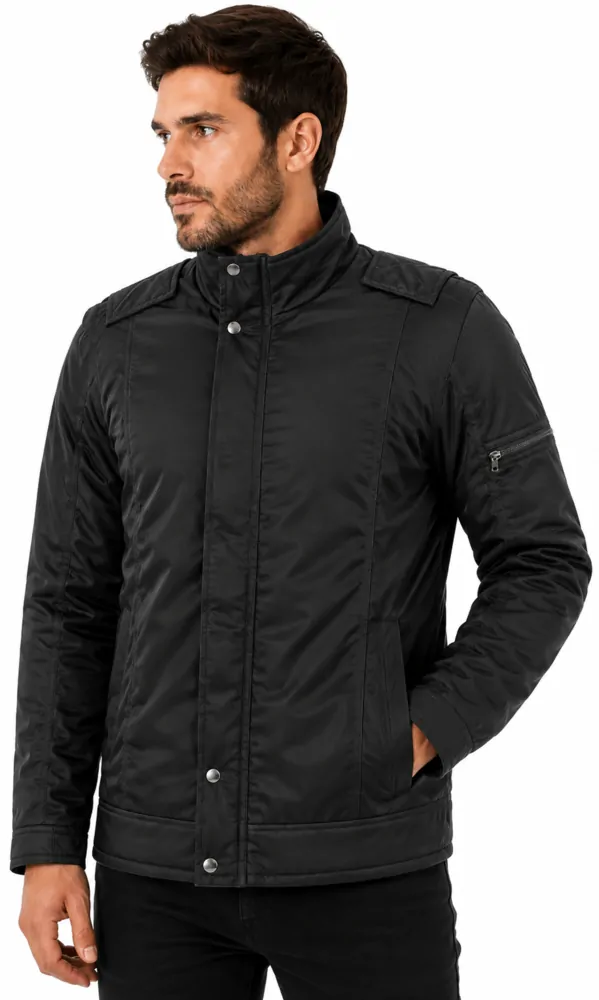 Jaqueta masculina forrada e acolchoada