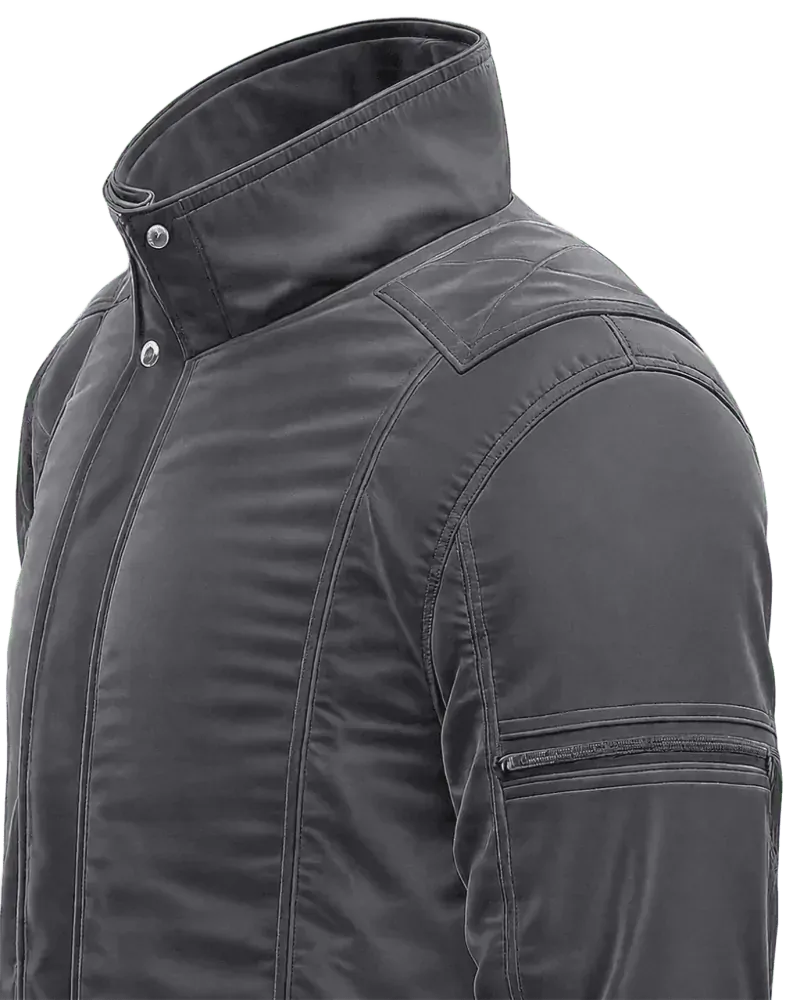 Jaqueta masculina forrada e acolchoada