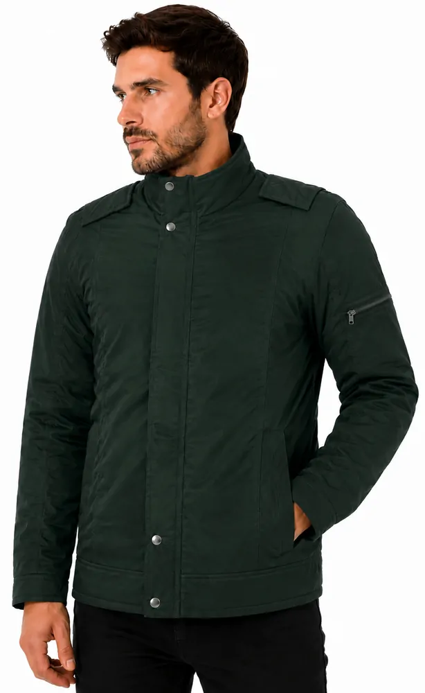 Jaqueta masculina forrada e acolchoada