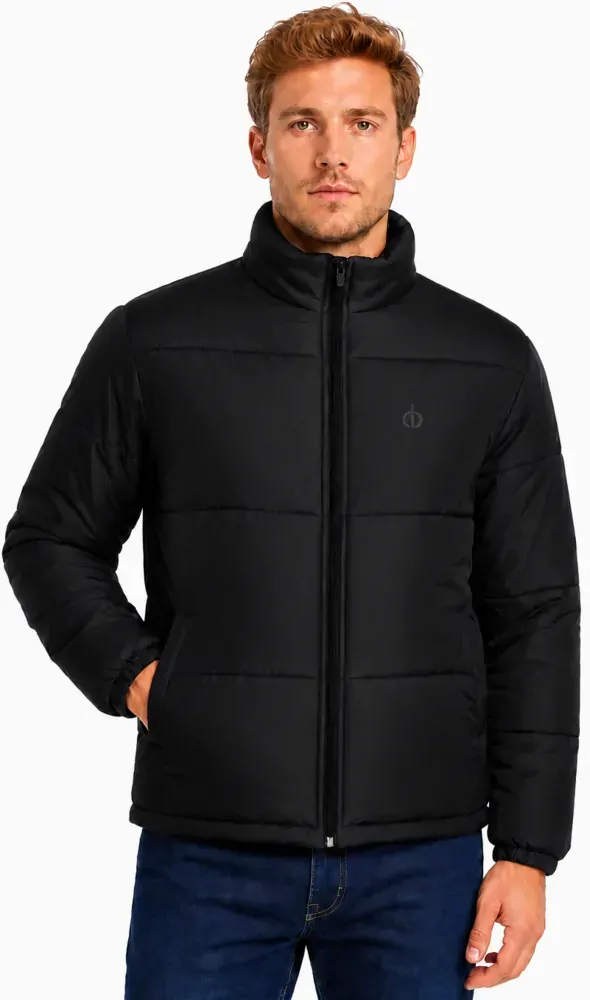 Parka masculino forrado e acolchoado