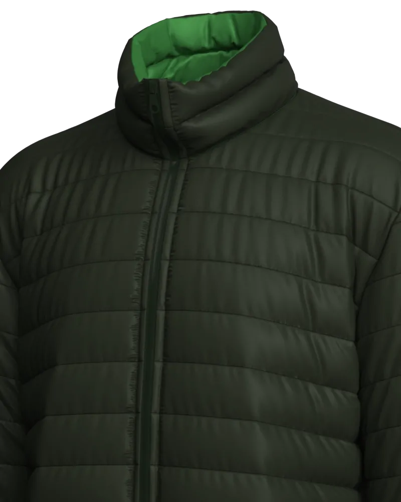 Parka masculino forrado e acolchoado