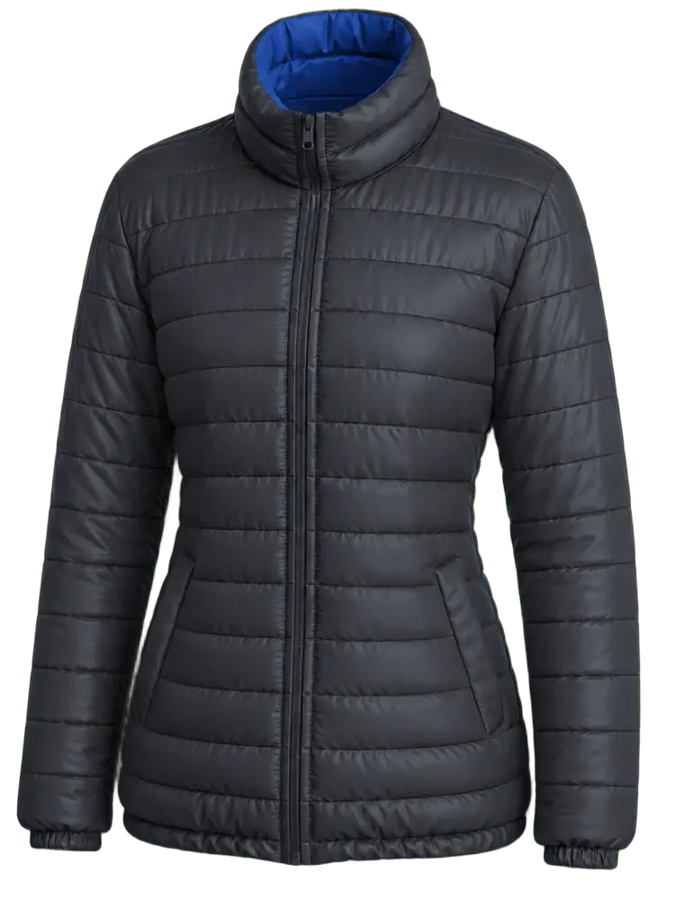 Parka feminino forrado e acolchoado