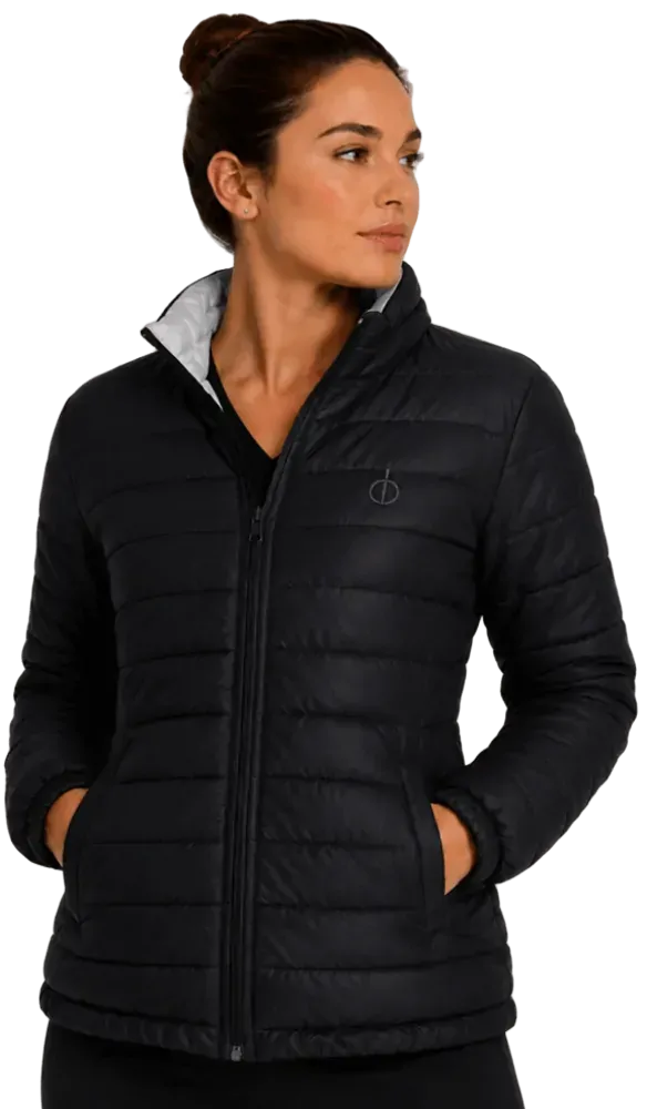 Parka feminino forrado e acolchoado