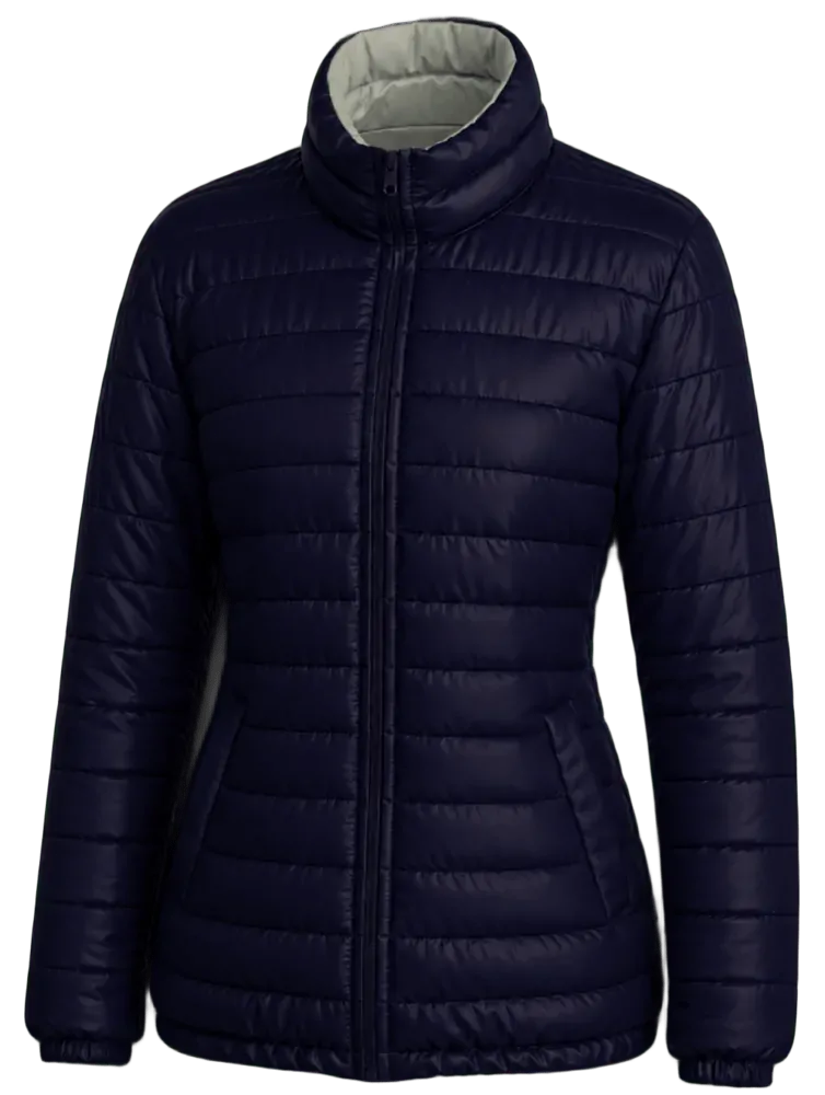 Parka feminino forrado e acolchoado