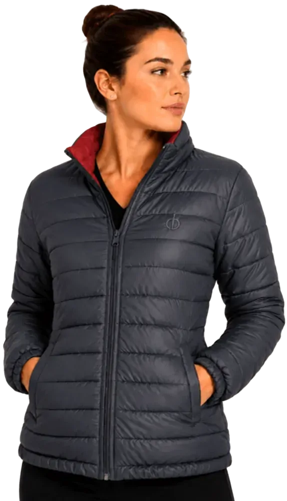 Parka feminino forrado e acolchoado