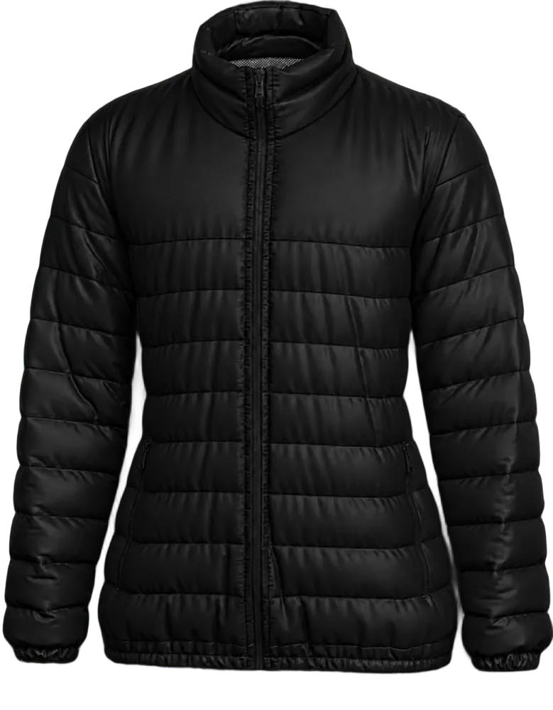 Parka feminina forrado e acolchoado