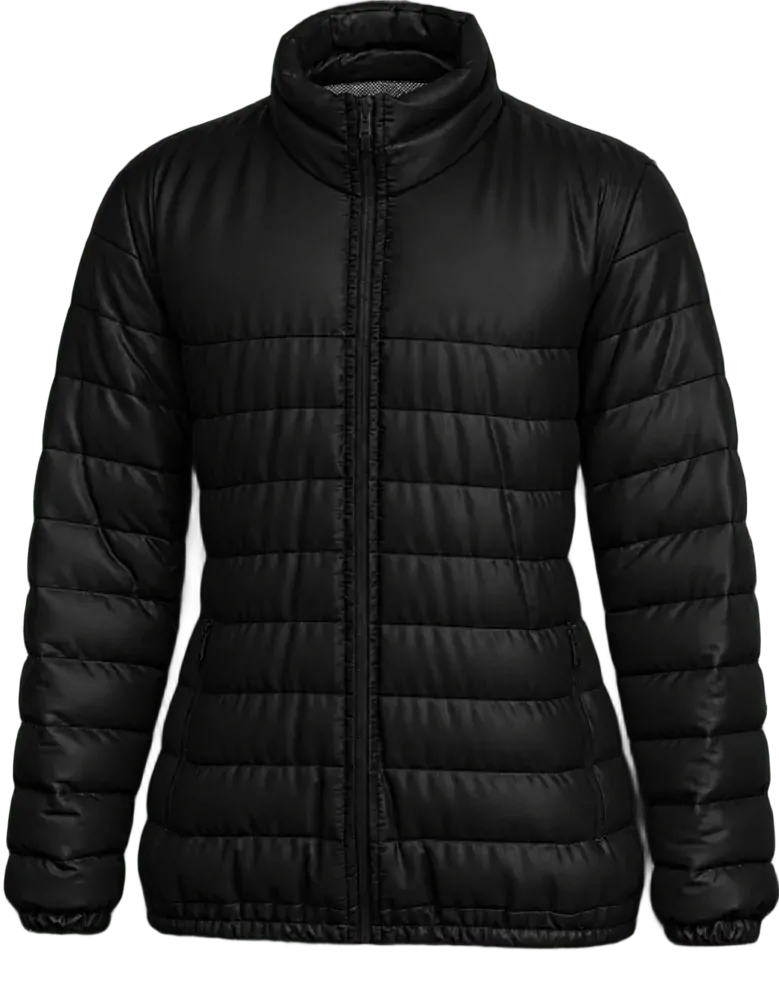 Parka feminina forrado e acolchoado