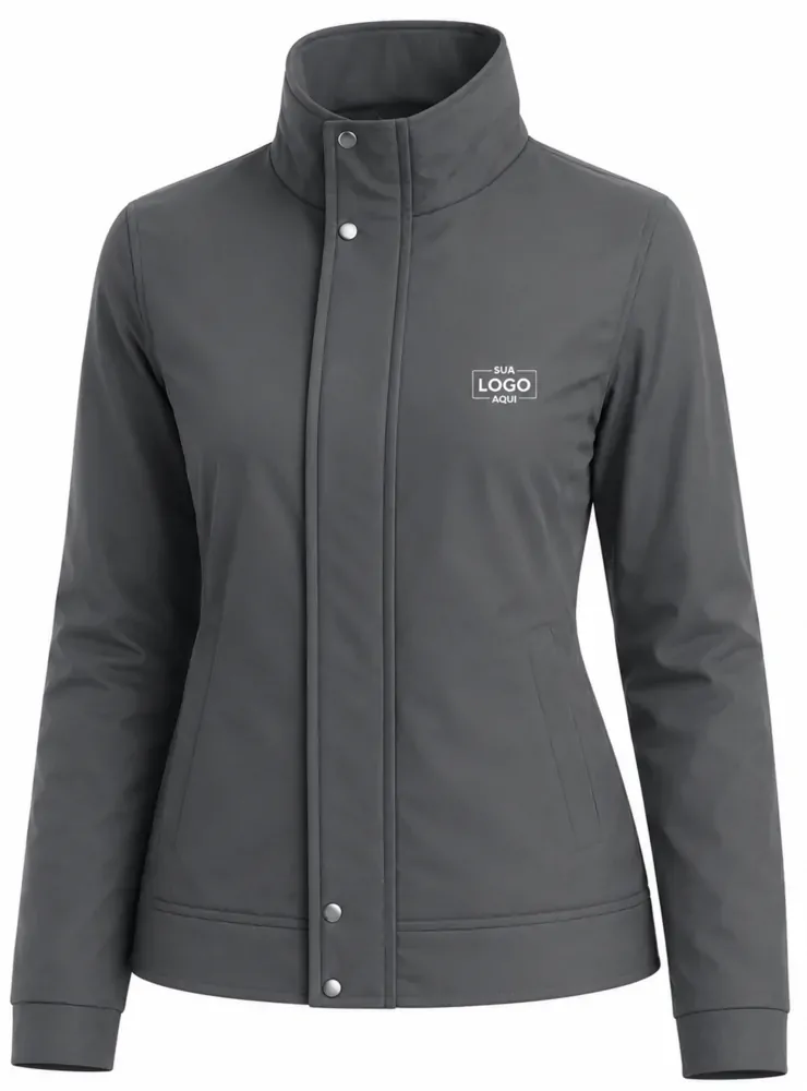Parka feminina forrado e acolchoado
