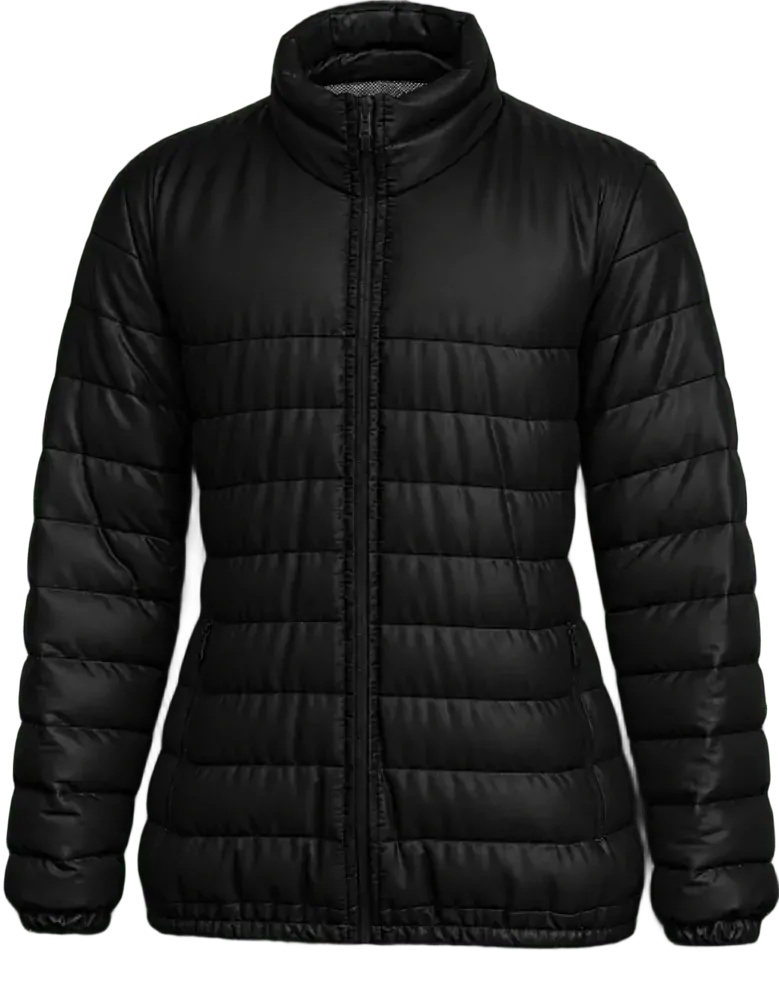 Parka feminina forrado e acolchoado