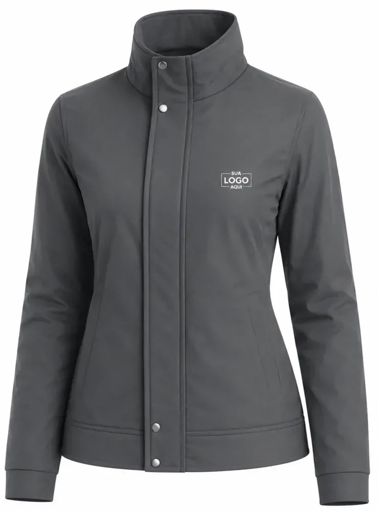 Parka feminina forrado e acolchoado