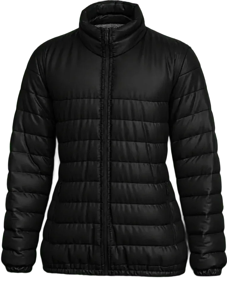 Parka feminina forrado e acolchoado