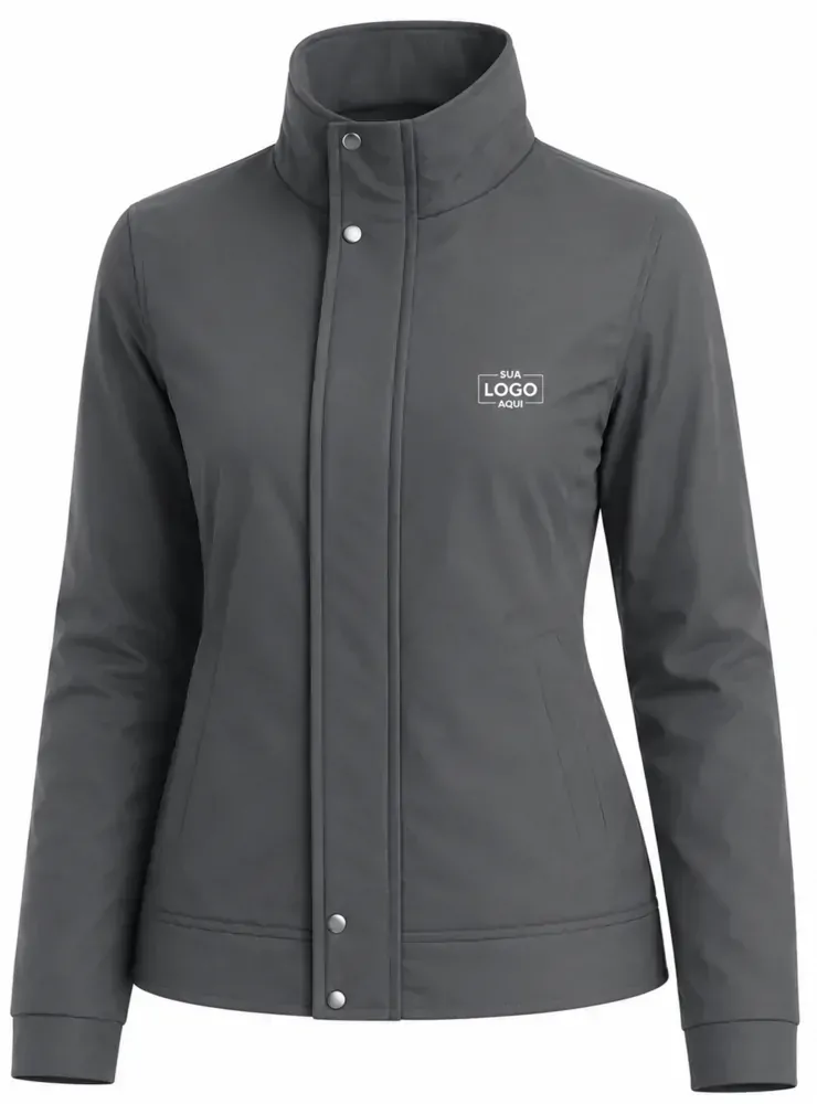 Parka feminina forrado e acolchoado