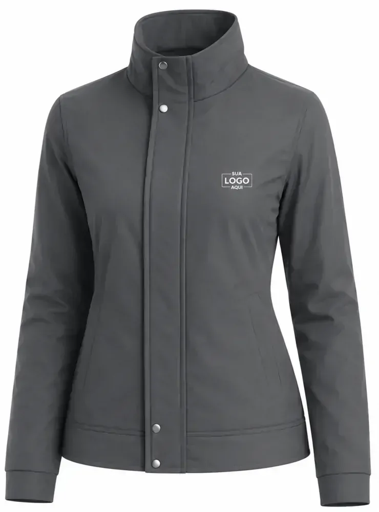 Parka feminina forrado e acolchoado