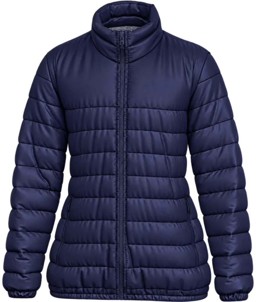 Parka feminina forrado e acolchoado