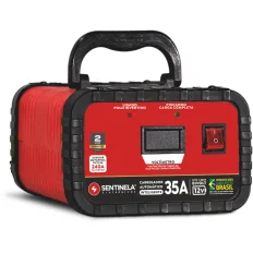Carregador de Bateria 35A CV3512 c/ Auxiliar de partida Sentinela 