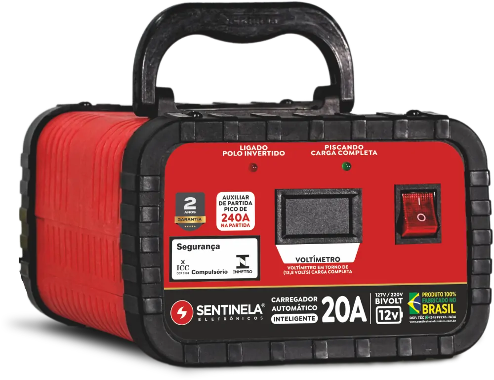 Carregador de Bateria 20A CV2012 Sentinela