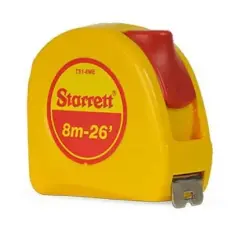 Trena 8M KTS1-8ME-S MM/POL De Bolso Amarela STARRETT