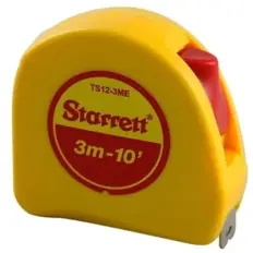 Trena 3M KTS12-3ME-S MM/POL de Bolso Amarela STARRETT