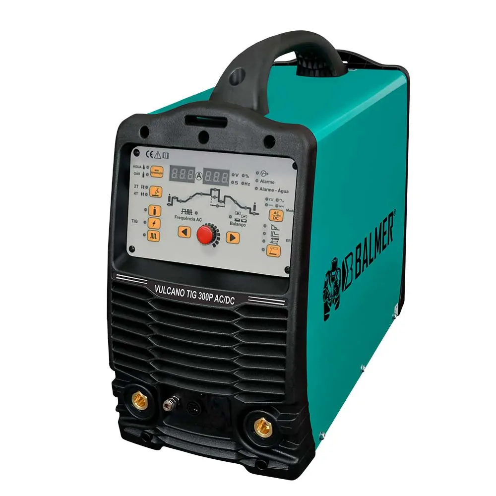 VULCANO TIG 300P AC/DC FONTE INVERSORA 380V REFRIGERADA C/ TOCHA - BALMER