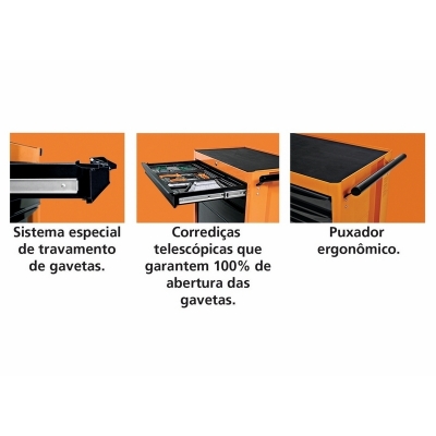Carro para Ferramentas 6 Gavetas Advantage Series TRAMONTINA-PRO