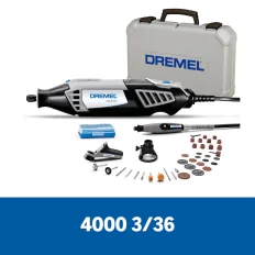 Micro Retífica com 36 Acessórios e 3 Acoplamentos F0134000NC 4000/36 DREMEL