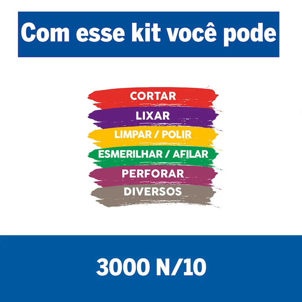 Micro Retífica 3000 com 10 Acessórios DREMEL