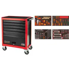 Carro para ferramentas 5 gavetas 1 porta 95 pçs 44950/795 TRAMONTINA PRO