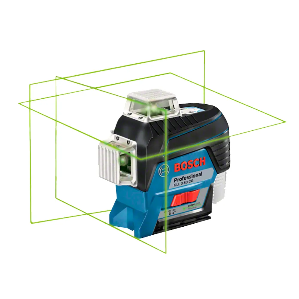 Nível a Laser Profissional GLL 3-80CG 120m 360º Verde C/ Receptor LR7 Bosch