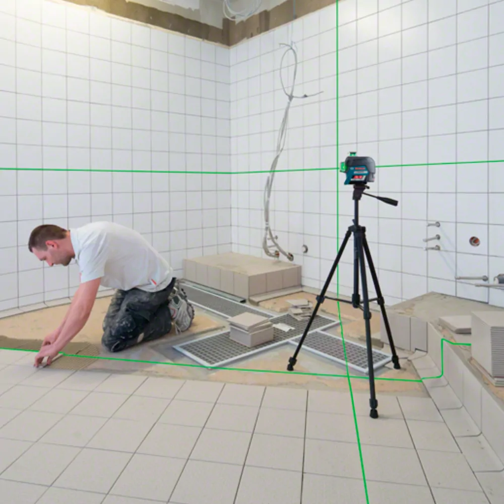 Nível a Laser Profissional GLL 3-80CG 120m 360º Verde C/ Receptor LR7 Bosch